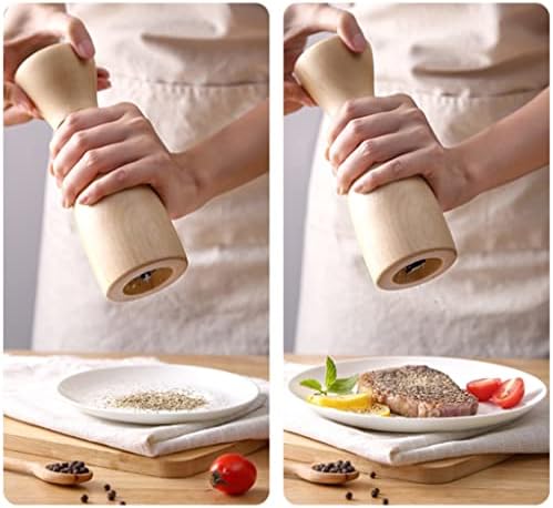 Elegant Gourmet Salt Pepper grinder Set with Wooden Mills