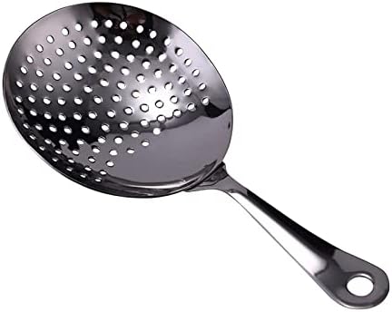 Fast-acting cocktail ice cube strainer