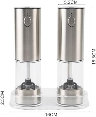 LASIEYO Electric Salt and Pepper Grinder Set