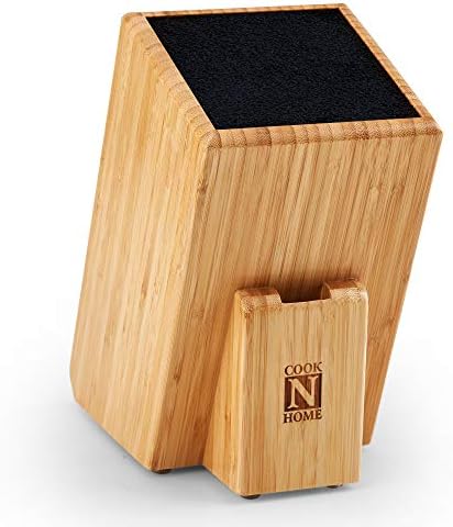 Bamboo Knife Storage Block Slash 10-Inch