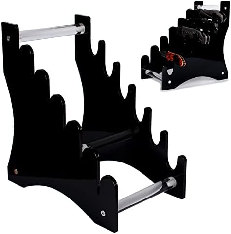 10-in-1 acrylic knife holder black