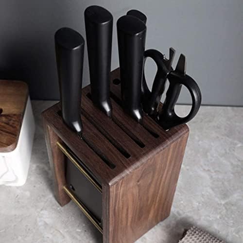 ZAEGO Kitchen Knife Holder Solid Wood Knife Block for Kitchen Accessories