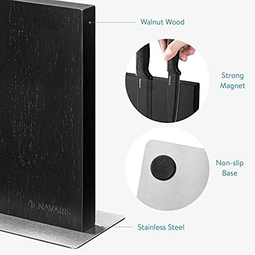 Stylish Magnetic Knife Block for Kitchen Storage