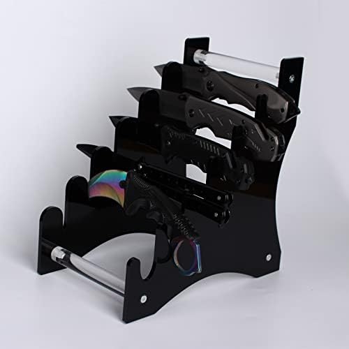 10-in-1 acrylic knife holder black
