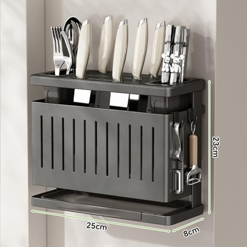 Wall-Mounted Knife Block Holder