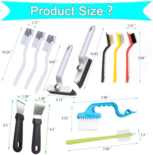 12-Piece Multi-Function Crevice Brush Kit