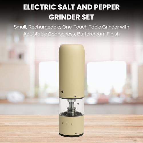 Adjustable and Rechargeable Electric Salt and Pepper Generator Set