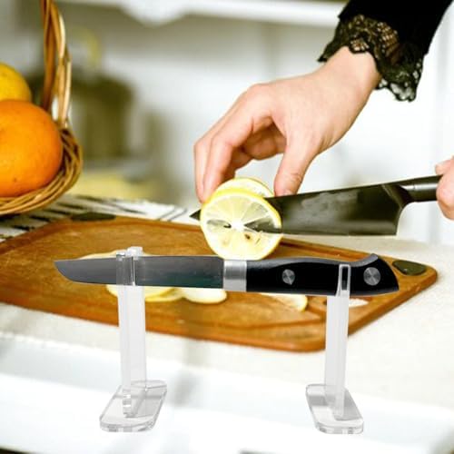4-Piece Acrylic Knife Display Stand Set