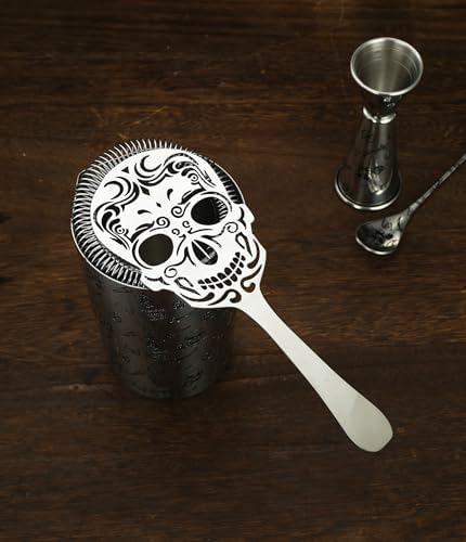 Cocktail Geek Skull Strainer