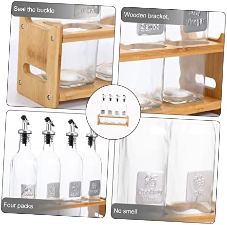 5-Piece Castor Soy Bottle Storage Shelf for Cooking Spices