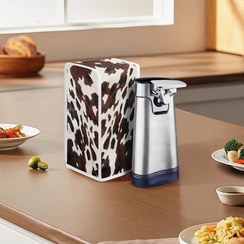 TODIYADDU Brown Cow Can Opener Cover with Dust Protection