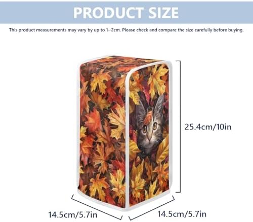 Goronwyfloyd Maple Leaf and Cat Dust Cover for Can Opener