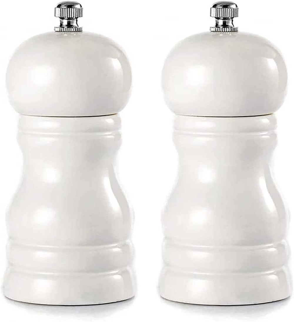 Adjustable Pepper Mill Set for Kitchen Camping Coarse Fine Grind Ergonomic Design