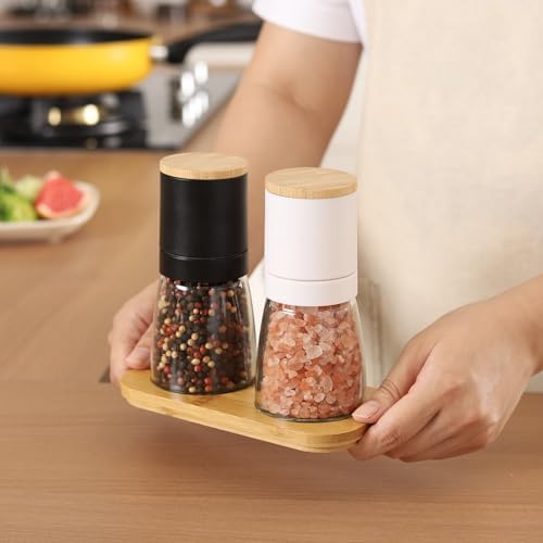 VUCCHINI STEMLESS Salt Pepper Grinder Set