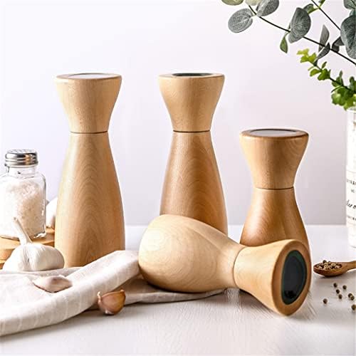 Elegant Gourmet Salt Pepper grinder Set with Wooden Mills