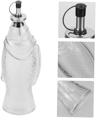 BRIGHTFUFU Transparent Oil Dispenser Fish Shape