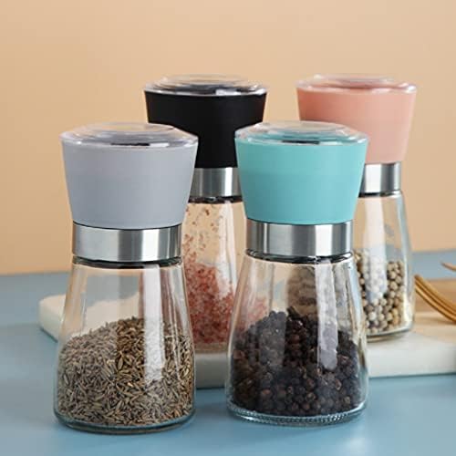 Professional Salt Pepper Mill Set Refillable Durable