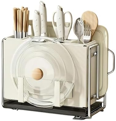 Universal Knife Holder Cyscratia Kitchen Gadget - Dual Use Space-Saving Kitchen Organizing Tool