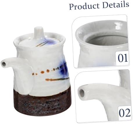 Vibrant Japanese Design Ceramic Oil Dispenser for Soy Sauce