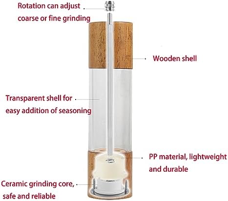 Effortless Salt Pepper Grinder Set