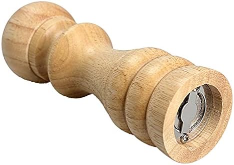 JAJKAFCL Manual Pepper Grinder Wooden Oak 6-Inch Pepper Mill Kitchen Tool