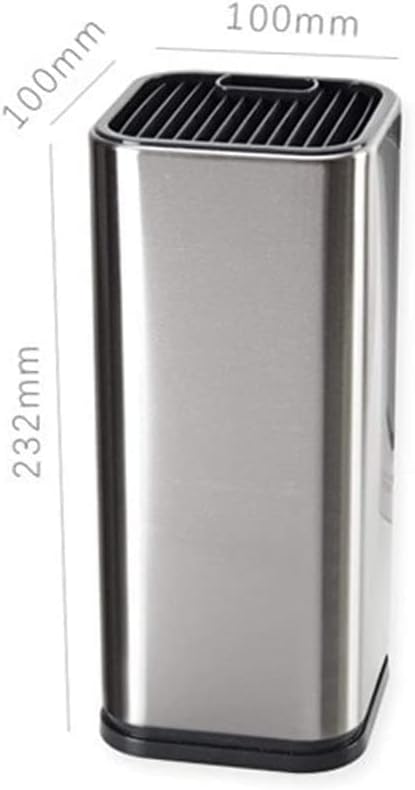 Sturdy Kitchen Knife Holder Durable Stainless Steel Block with Non-Slip Base
