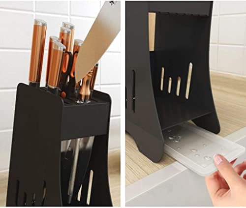 ZAEGO Kitchen Knife Holder Stainless Steel Knife Block for Counter