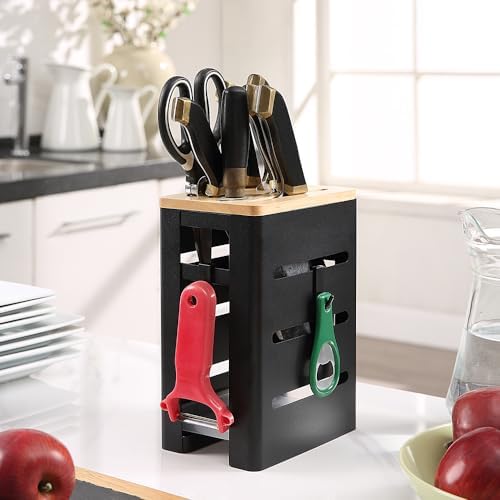 Giftburg Kitchen Knife Holder 8 Slots Durable Space-Saving Organizer