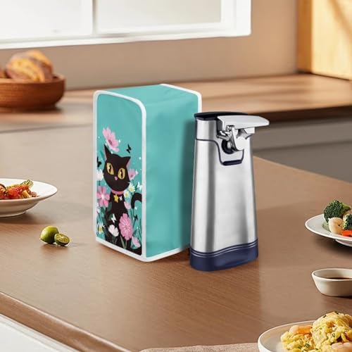 Annejudy Black Cats Electric Can Opener Cover Dust and Stain Resistant