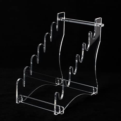 Dagger Stand - Transparent acrylic knife display case for 6 knives