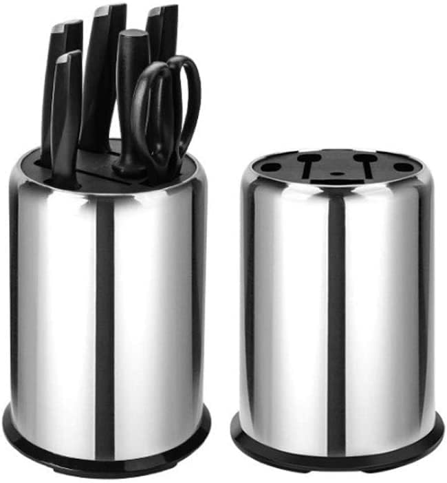 Sturdy Stainless Steel Knife Block