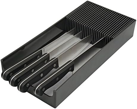 Knife Dock Plastic Knife Drawer Organizer for Kitchen Storage