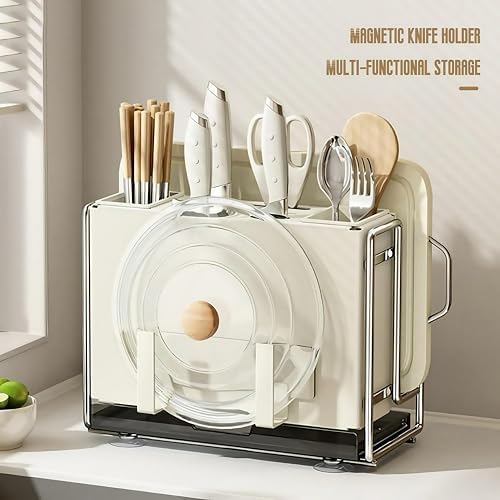 Universal Knife Holder Cyscratia Kitchen Gadget - Dual Use Space-Saving Kitchen Organizing Tool