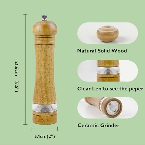ManGotree 85-Inch Wooden Pepper Mill