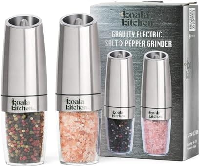 Adjustable Salt Pepper Mills 2-Pack