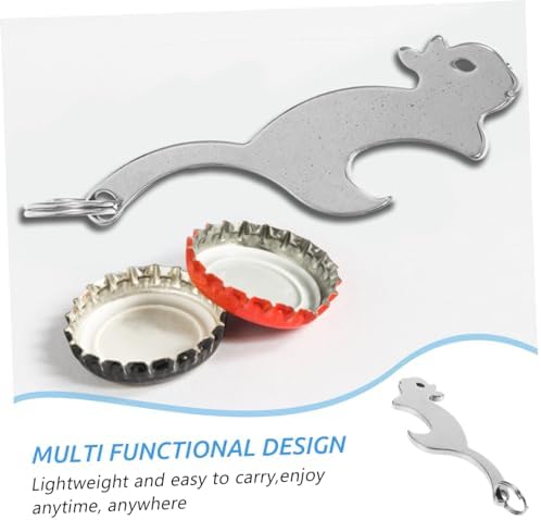 Beverage Bottle Opener with Creative Key Chain Design