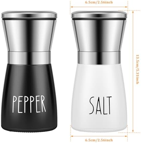 Perfect Premium Salt Pepper Grinder Set with Adjustable Settings