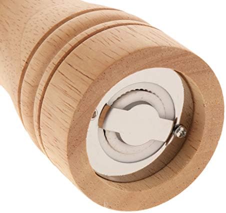 Luzhengyang wood pepper grinder set - adjustable coarse-fine premium kitchen tool 5 inch