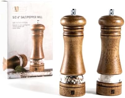 Adjustable Salt and Pepper Mill Set by JF JAMESF
