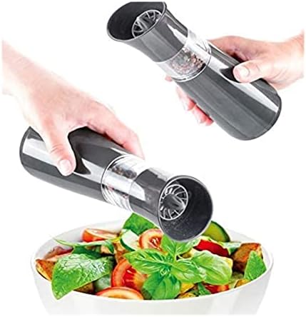Electric Salt Pepper Grinder Adjustable Coarseness Set with LED Light