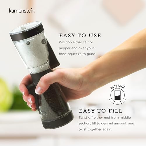 Kamenstein Dual Salt Pepper Grinder Perfect for Your Kitchens