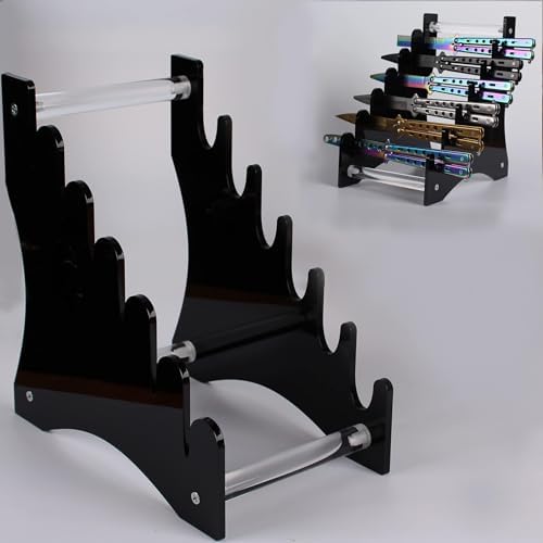 Premium Acrylic Knife Display Stand for Home or Office