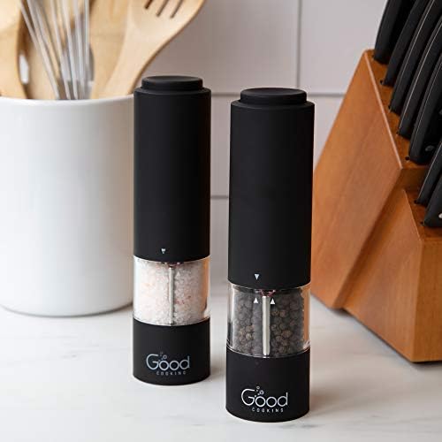 Electric Pepper Grinder Salt Mill Kit - Compact Powerful