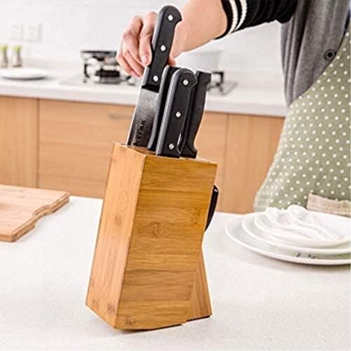 ZAEGO Bamboo Knife Holder Durable Kitchen Tool Storage