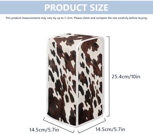 TODIYADDU Brown Cow Can Opener Cover with Dust Protection