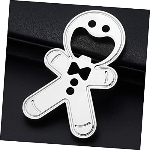 LABRIMP 2pcs Gingerbread Man Bottle Opener Can Cooler Holder