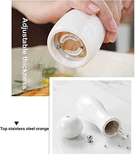 Manual Stainless Steel Salt and Pepper grinder set with adjustable thickness