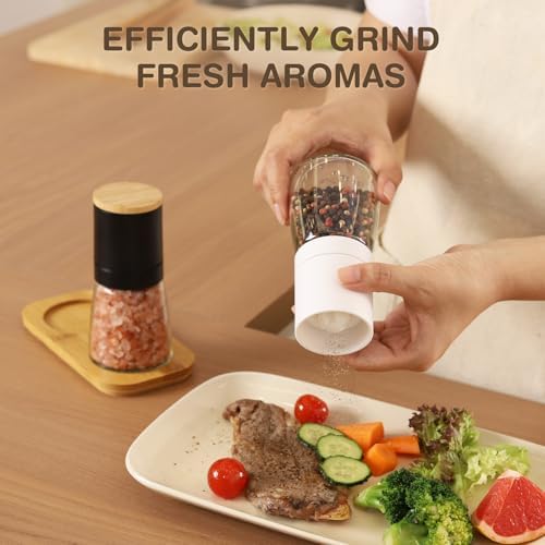 VUCCHINI STEMLESS Salt Pepper Grinder Set