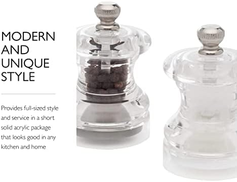 Cole Mason Button Mini Salt Pepper Mill Gift Set