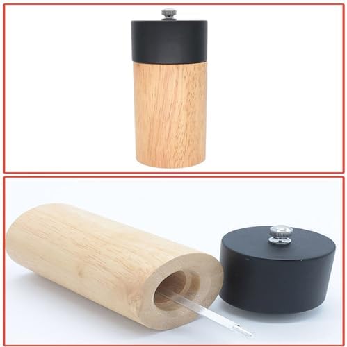 Adjustable Pepper Grinder Salt Mill Set 6 Inch Professional Kitchen Tool